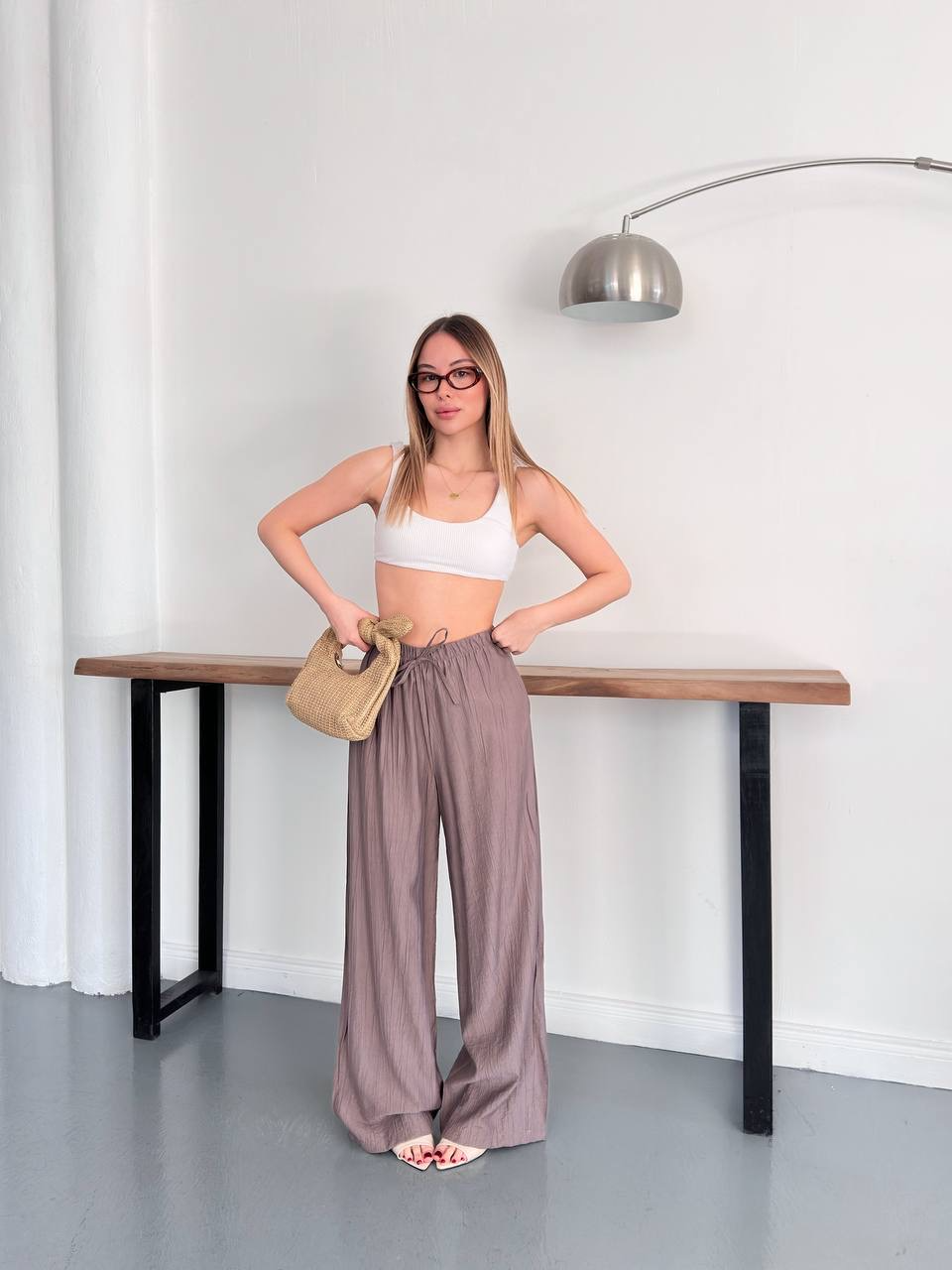Beli Lastikli Bağcıklı Pantolon - 2