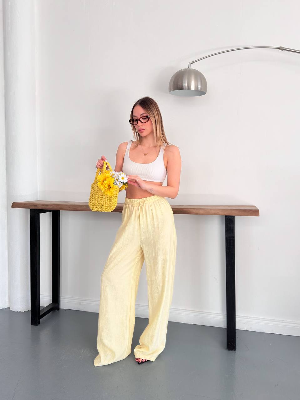 Beli Lastikli Bağcıklı Pantolon - 2