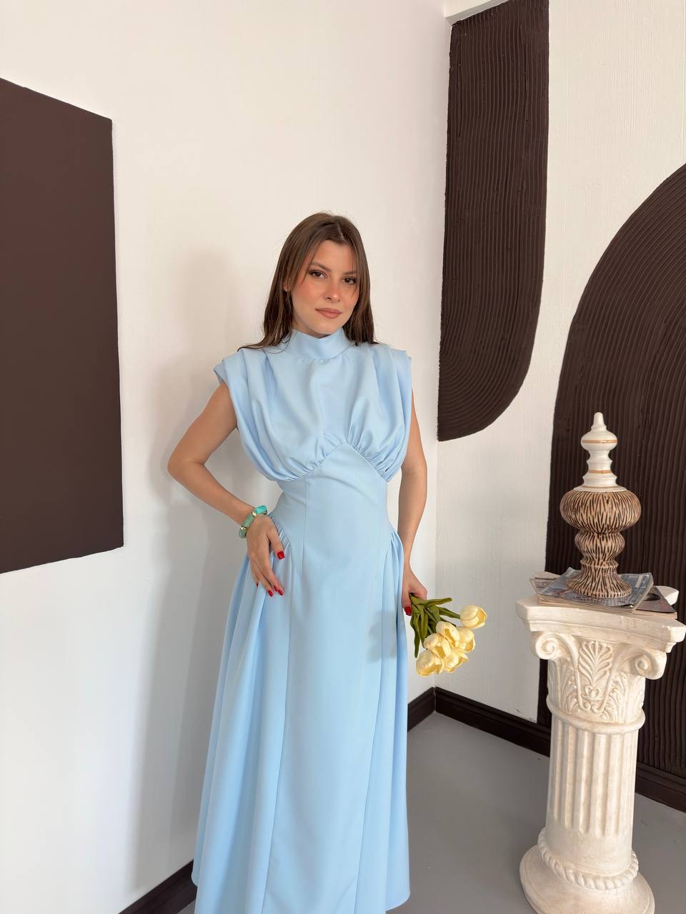 Lina Korse Detaylı Elbise