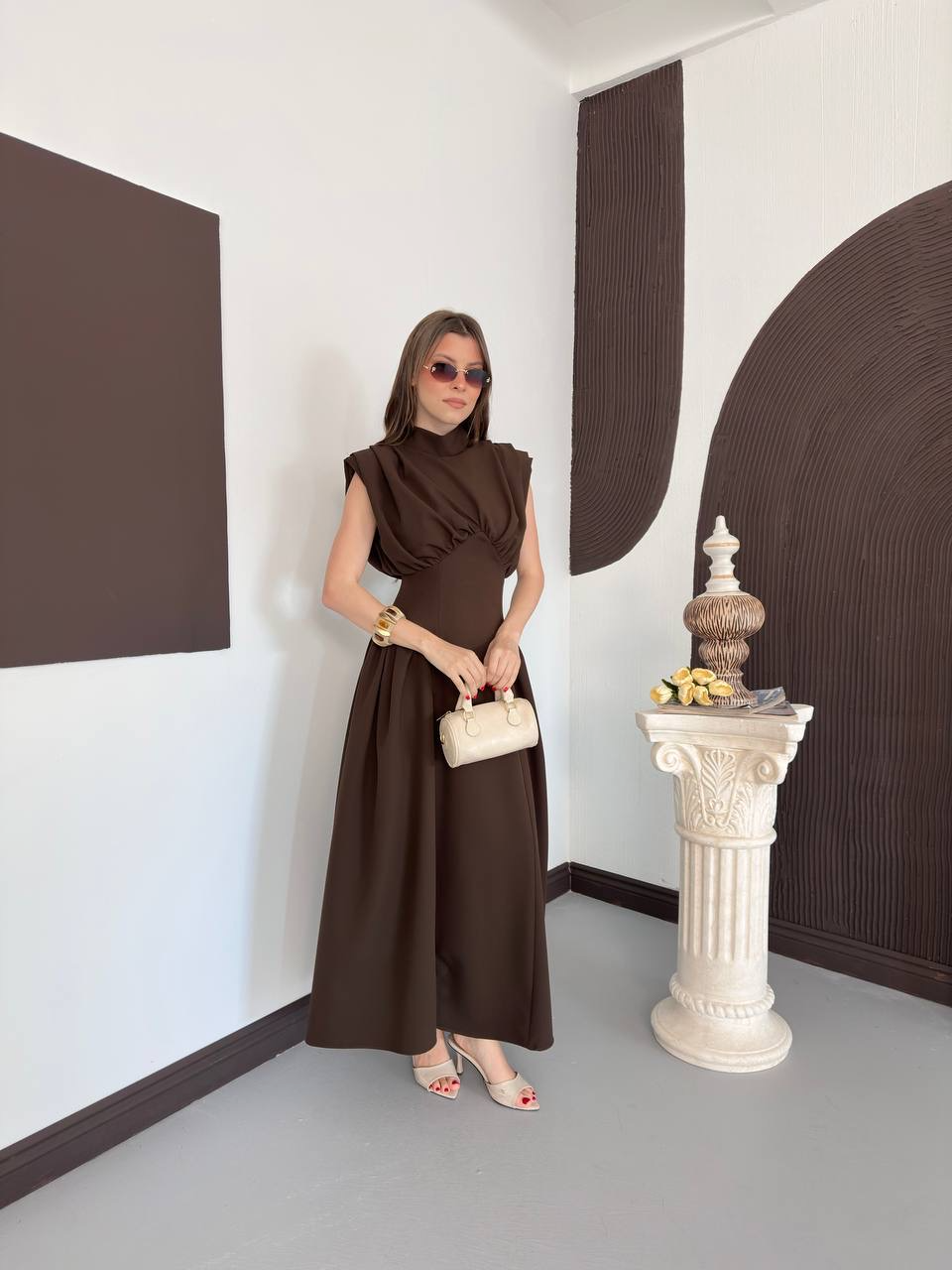 Lina Korse Detaylı Elbise