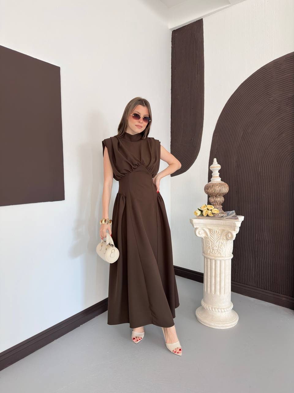 Lina Korse Detaylı Elbise - 3