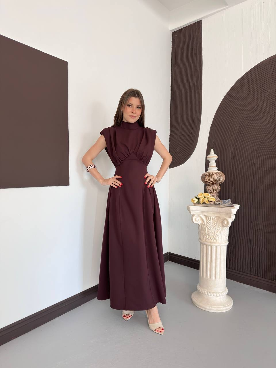 Lina Korse Detaylı Elbise