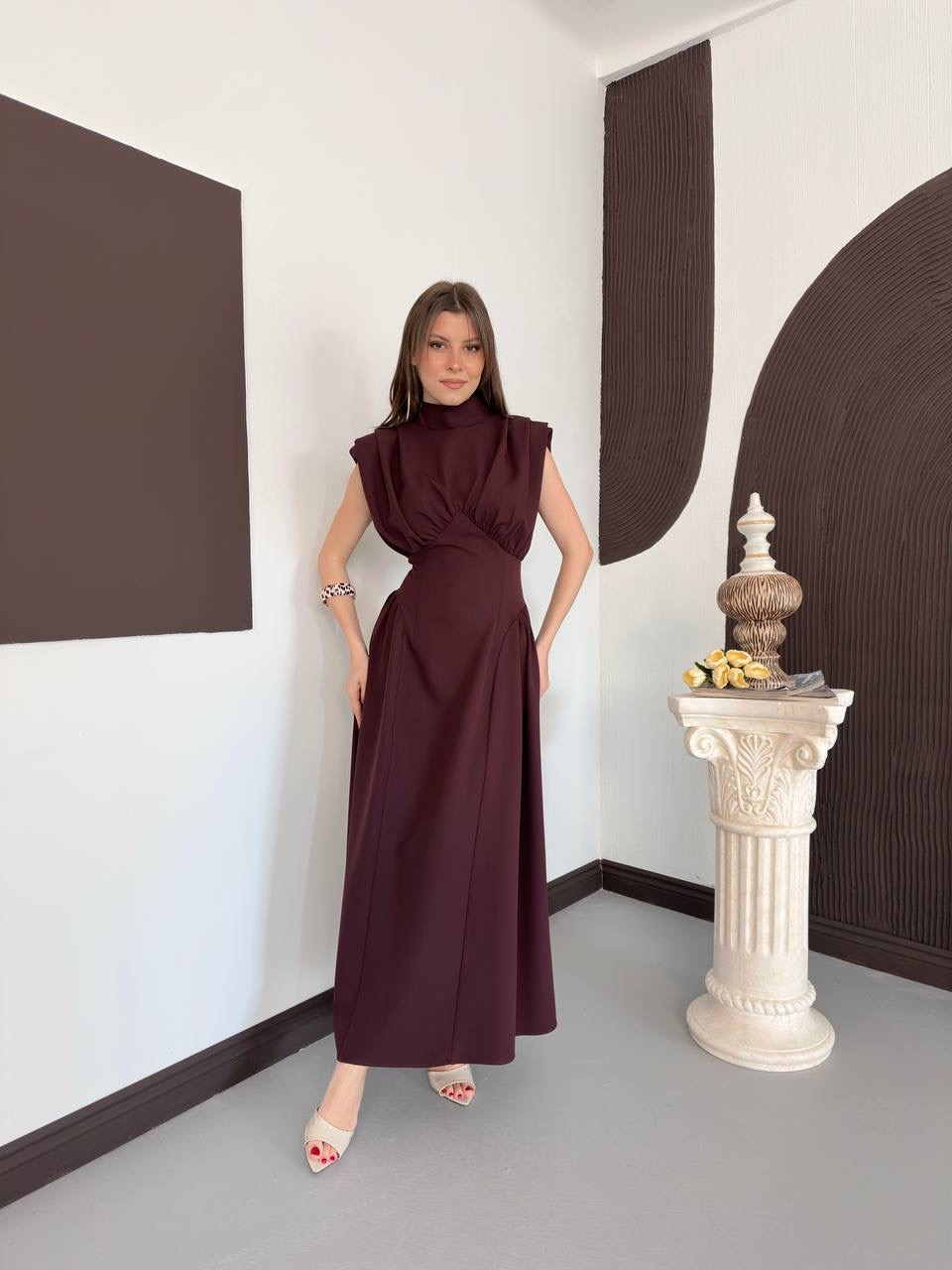 Lina Korse Detaylı Elbise - 3