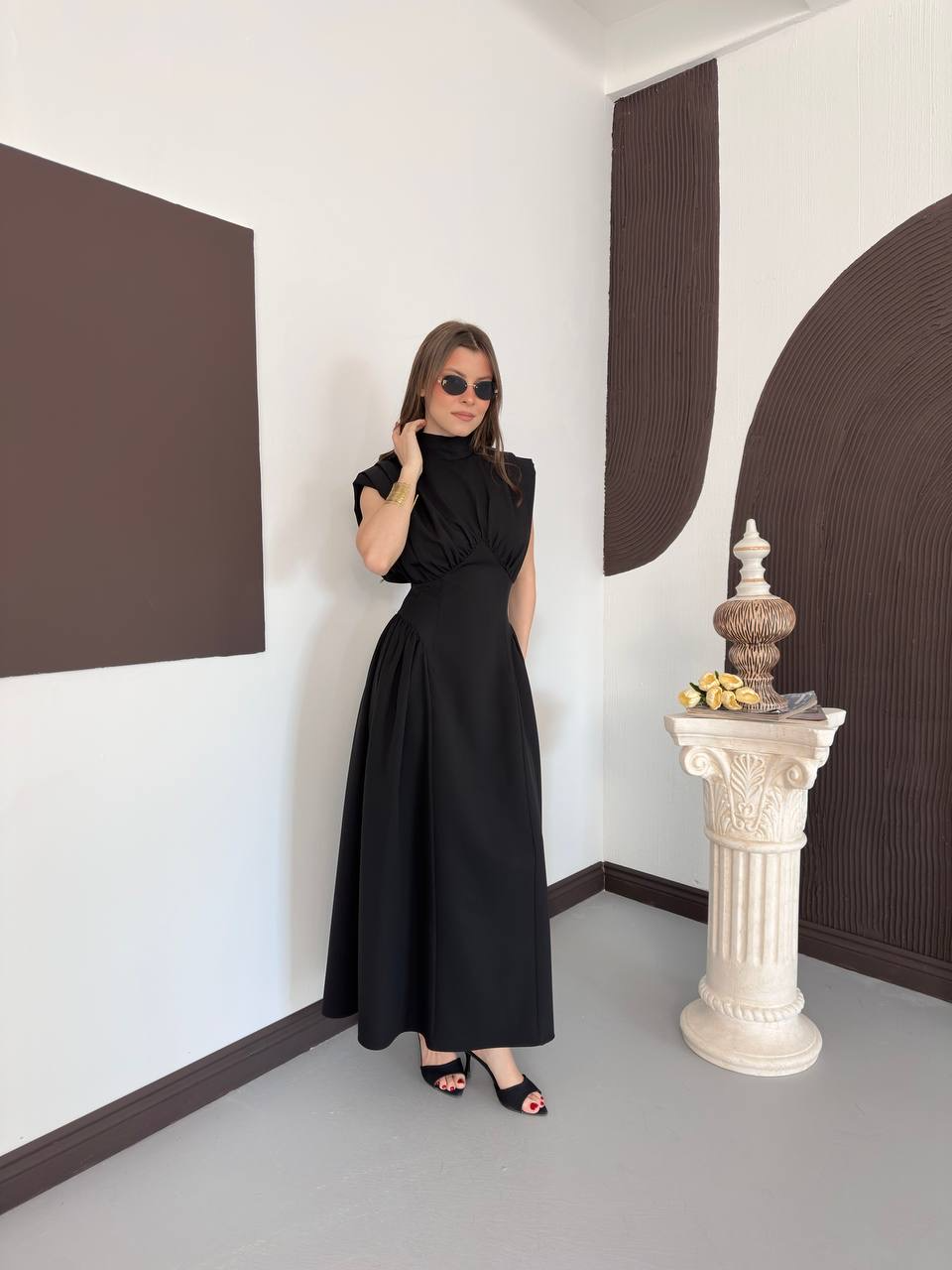 Lina Korse Detaylı Elbise