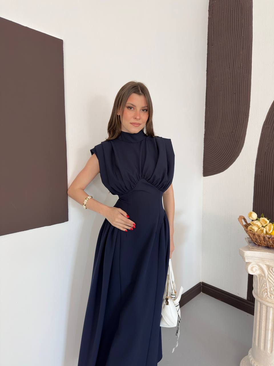 Lina Korse Detaylı Elbise
