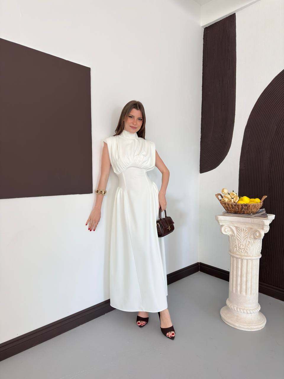 Lina Korse Detaylı Elbise