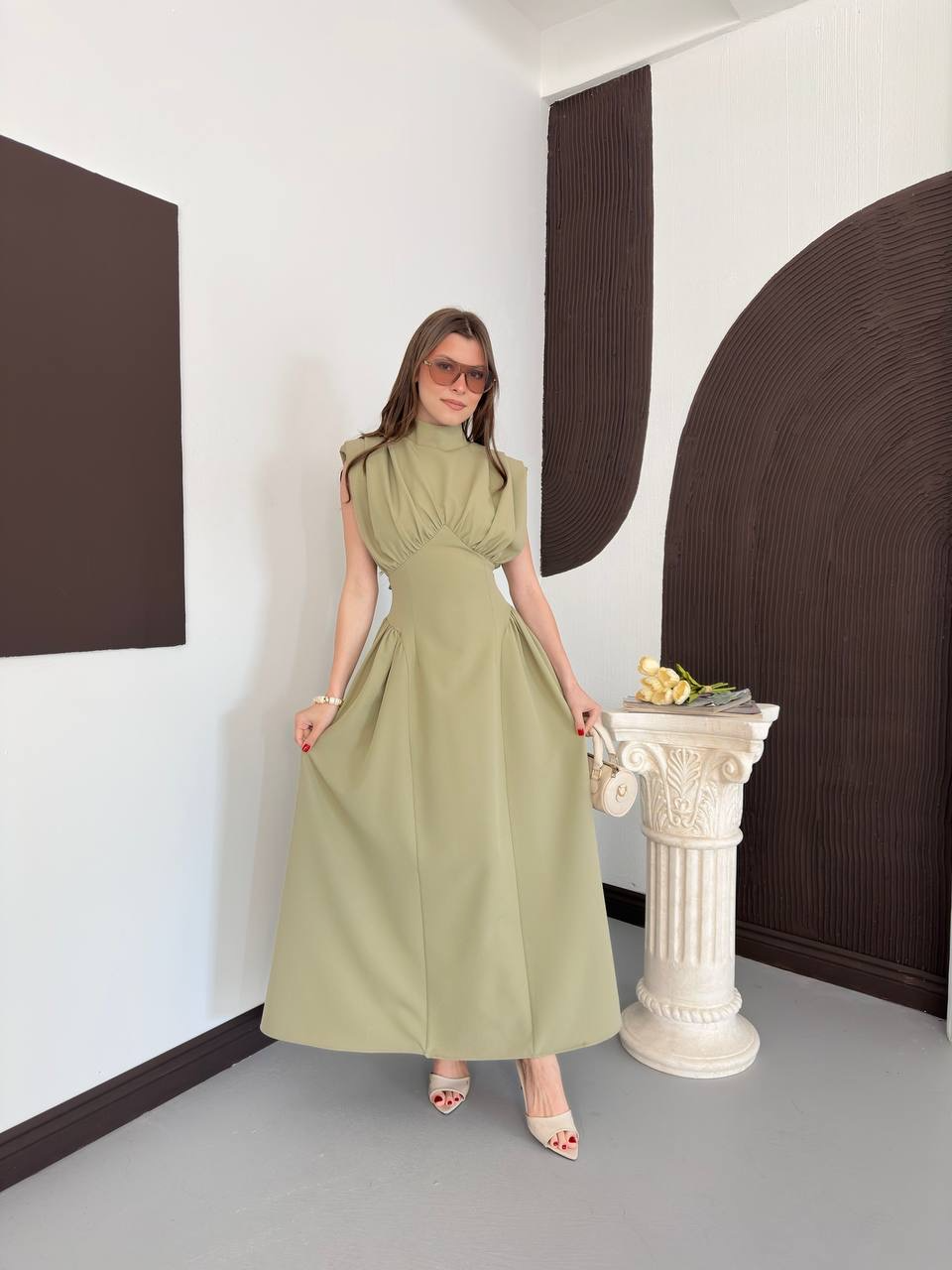 Lina Korse Detaylı Elbise