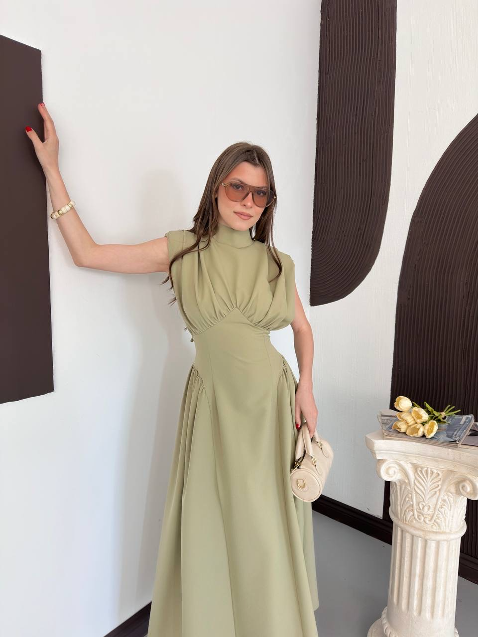 Lina Korse Detaylı Elbise - 2